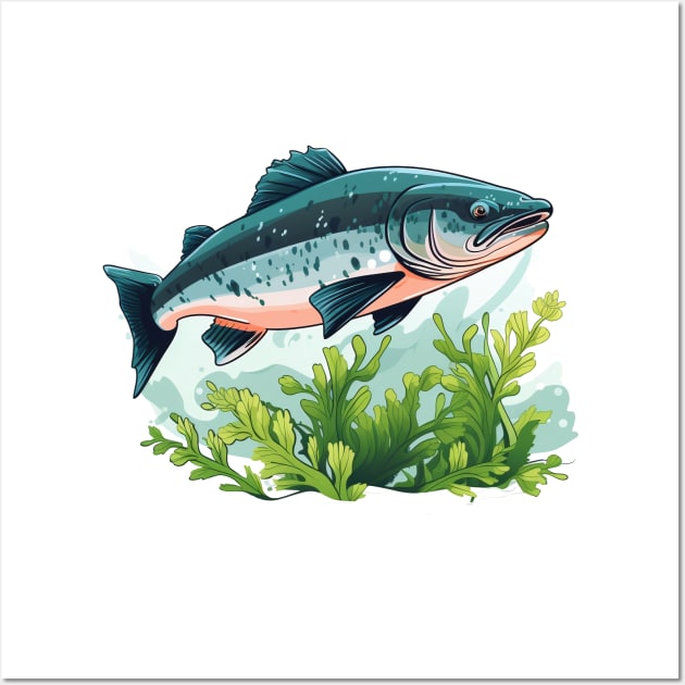 Pacific Northwest Salmon Wall Art by zooleisurelife